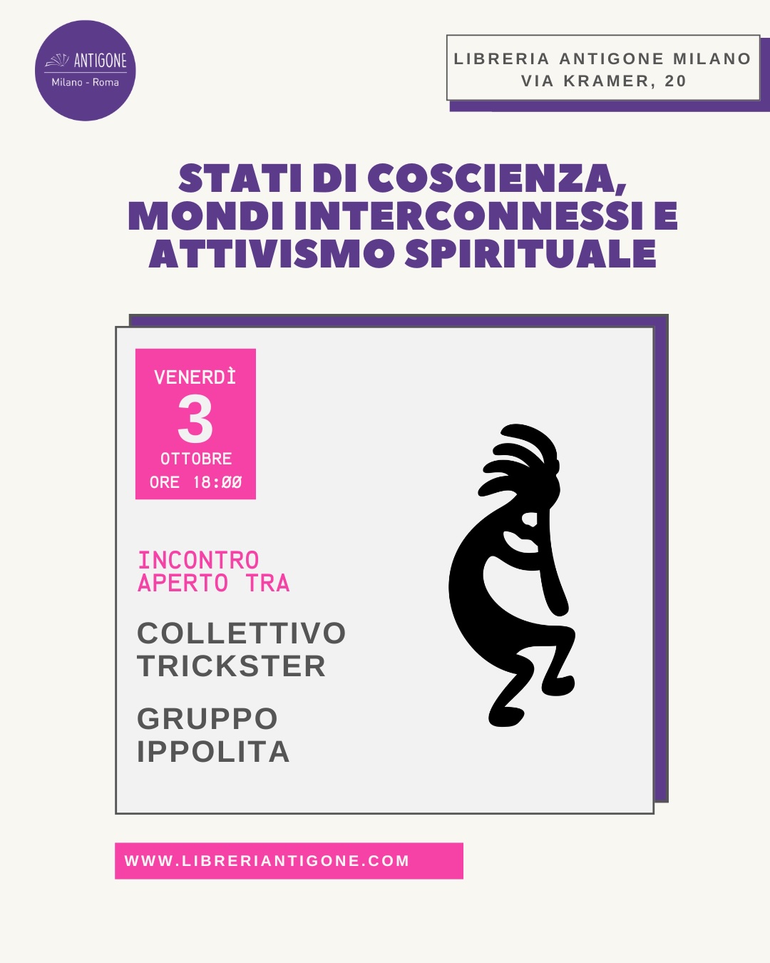 Locandina Stati di coscienza, mondi interconnessi e attivismo spirituale
